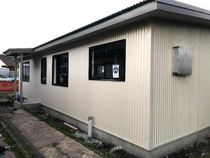 A worksite building with Colorbond cladding